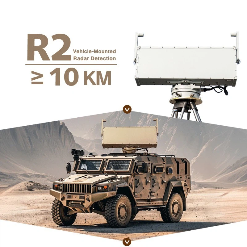 Radar System Anti-Drone Defense System X-Band Signal Jamming System Uav Vehicle Radar Detector