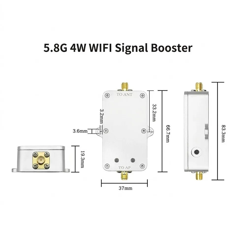 4W Bi-directional Signal Amplifier 0.9G 2.4G 5.2G 5.8G Drone Booster factory